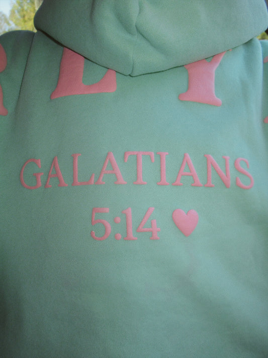 Girly pop hoodies- Gal 5:14